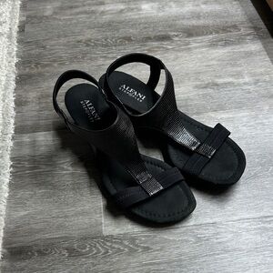 Alfani Women's Heeled Black Sandals